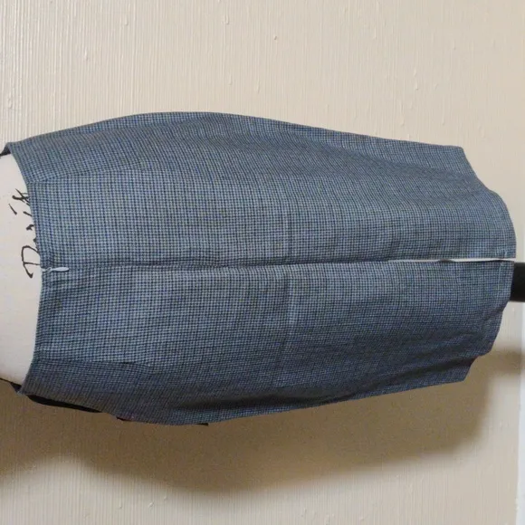 🆕 Shah Riaz Gray tweed 100% wool career work business casual pencil Skirt_6