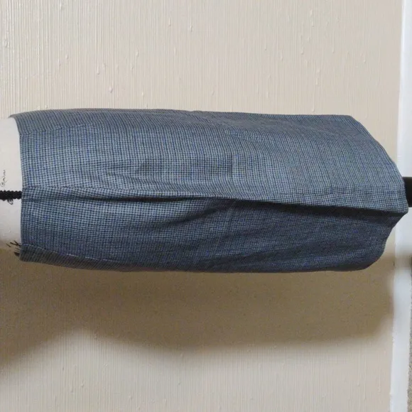 🆕 Shah Riaz Gray tweed 100% wool career work business casual pencil Skirt_6