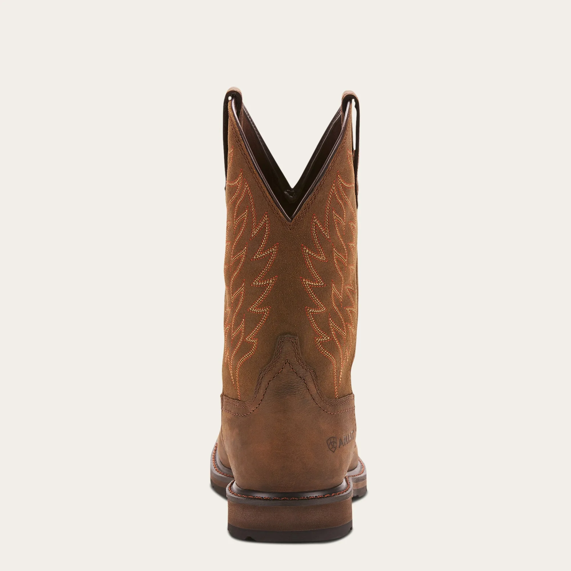 10024984 Ariat Men's Groundbreaker Wide Square Toe Waterproof Dark Brown EE Width