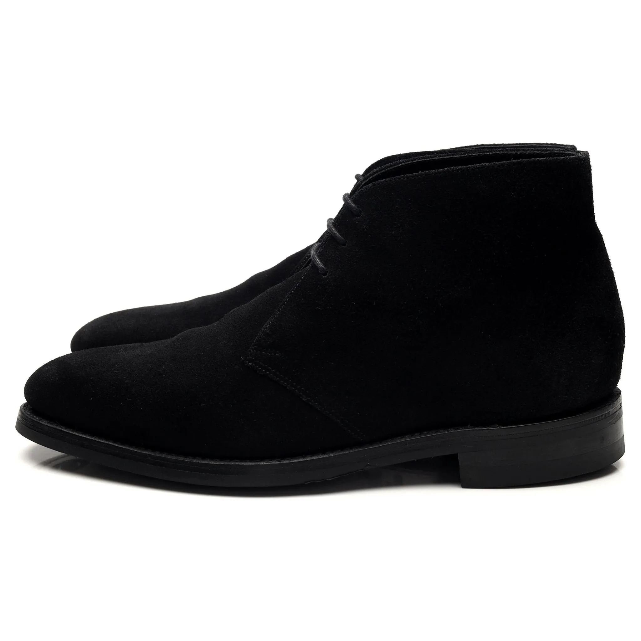 1880 'Pimlico' Black Suede Chukka Boots UK 8 F
