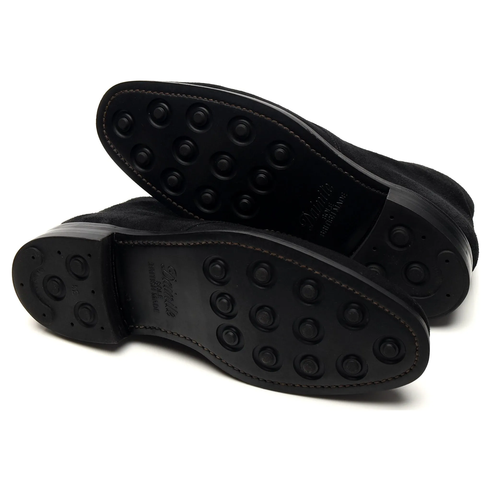 1880 'Pimlico' Black Suede Chukka Boots UK 8 F