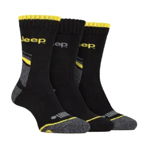3 Pack Men's Heavy-Duty Work Boot Socks with Arch Support
