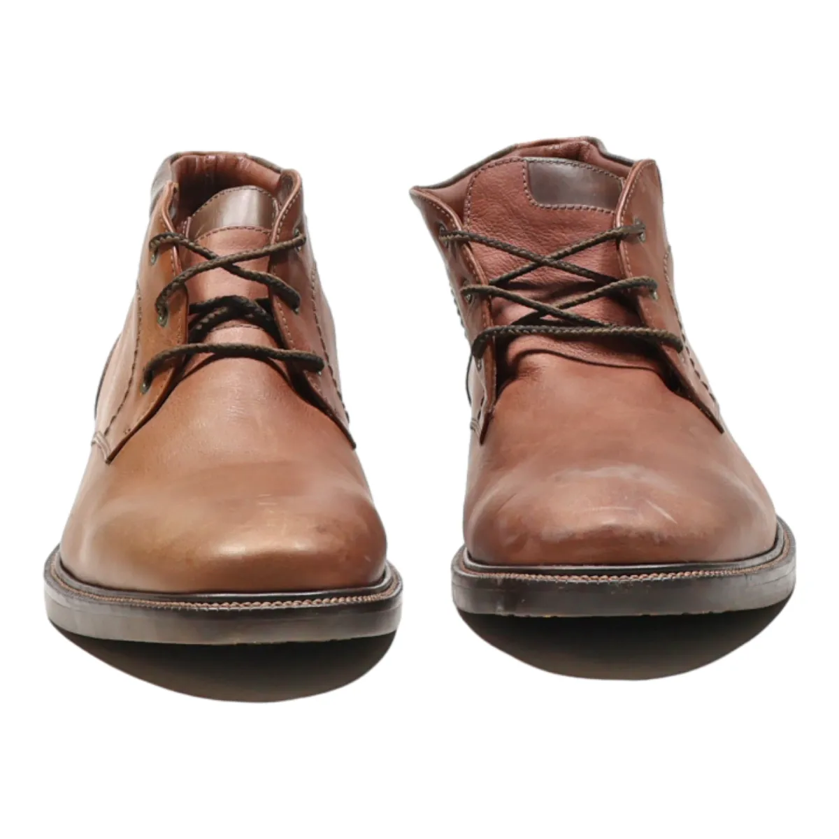 3 SHEEPSKIN Chukka Boots Brown Leather Mens UK 10