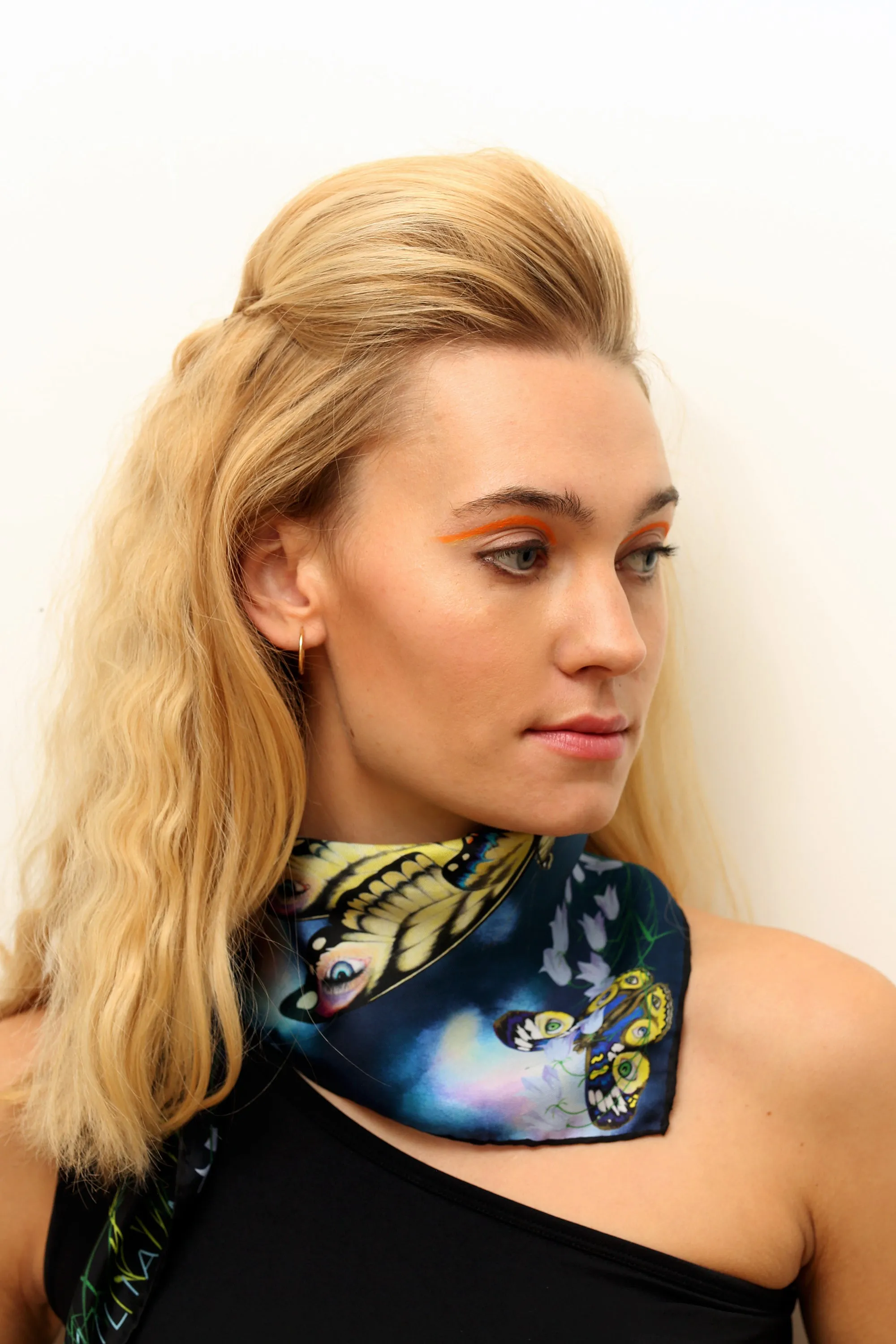 420Enhance Your Calm / Night Print Silk Scarf