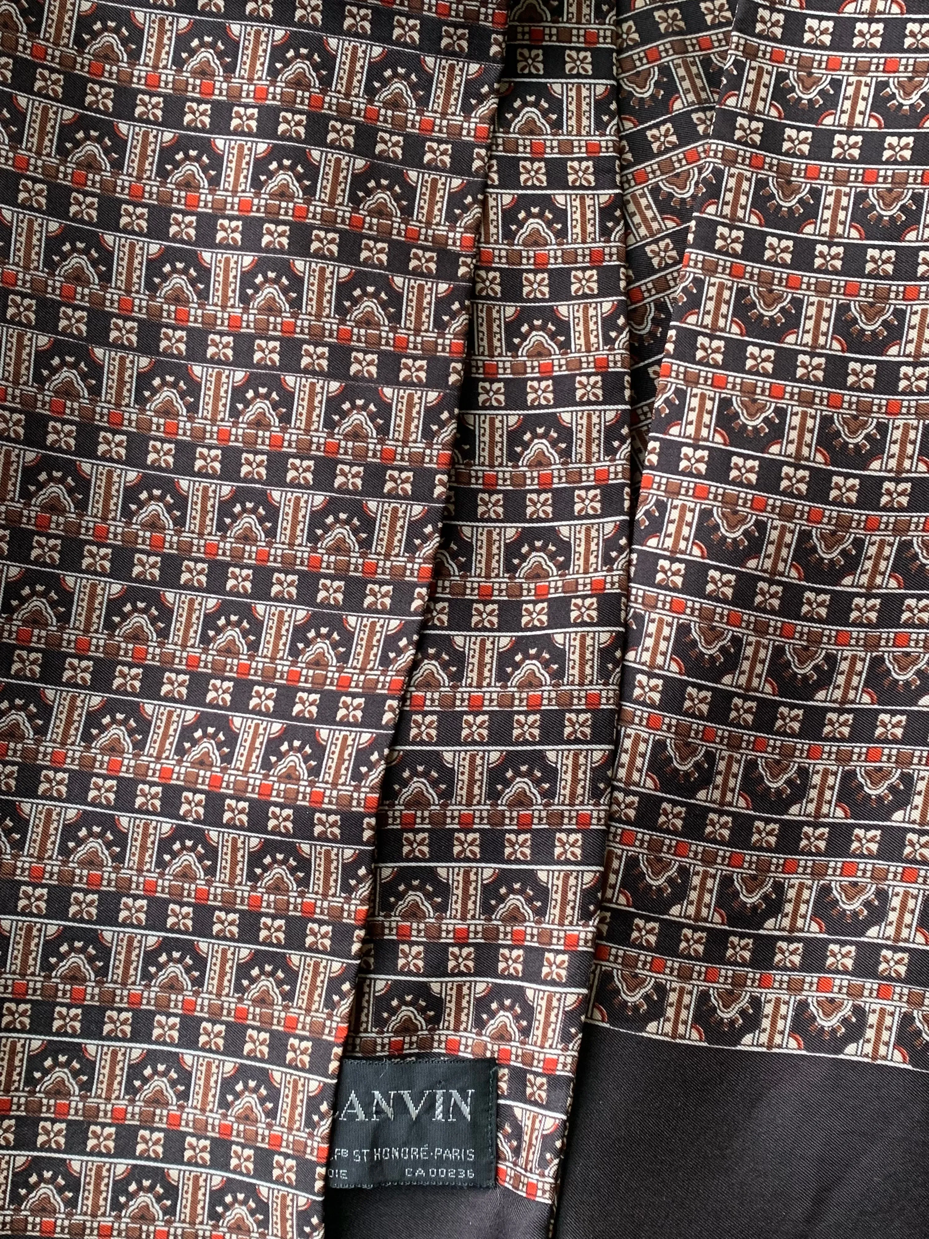60s Lanvin silk scarf
