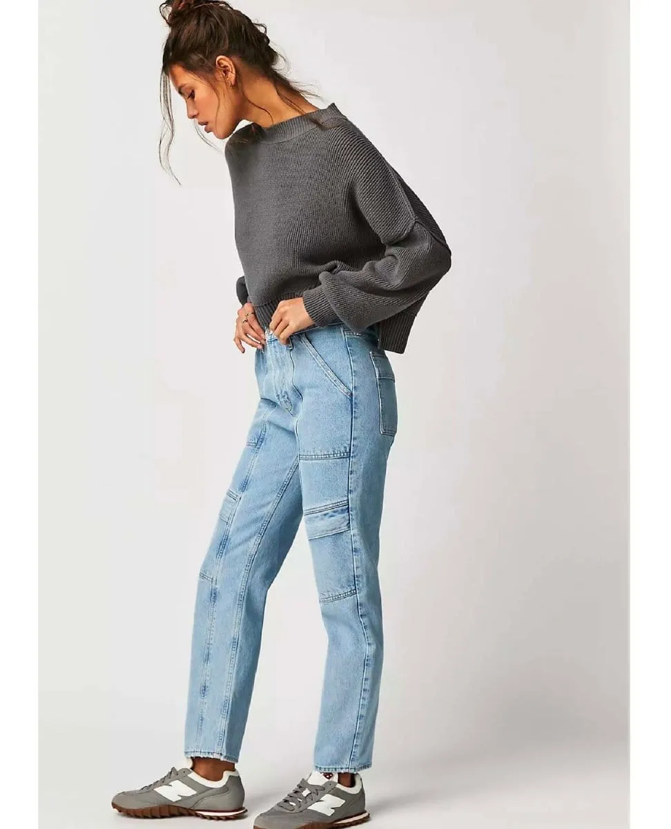 AGOLDE Cooper Cargo Jeans Light Blue