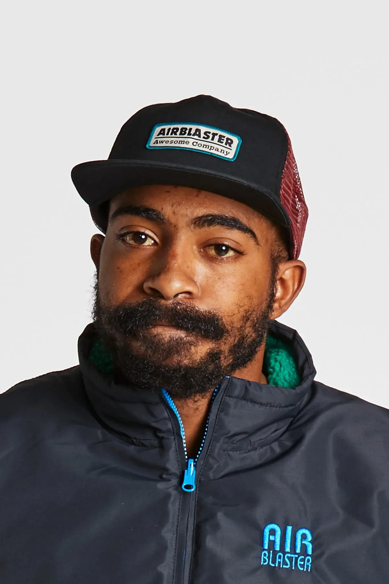 Airblaster Gas Station Trucker Hat - Black Eggplant