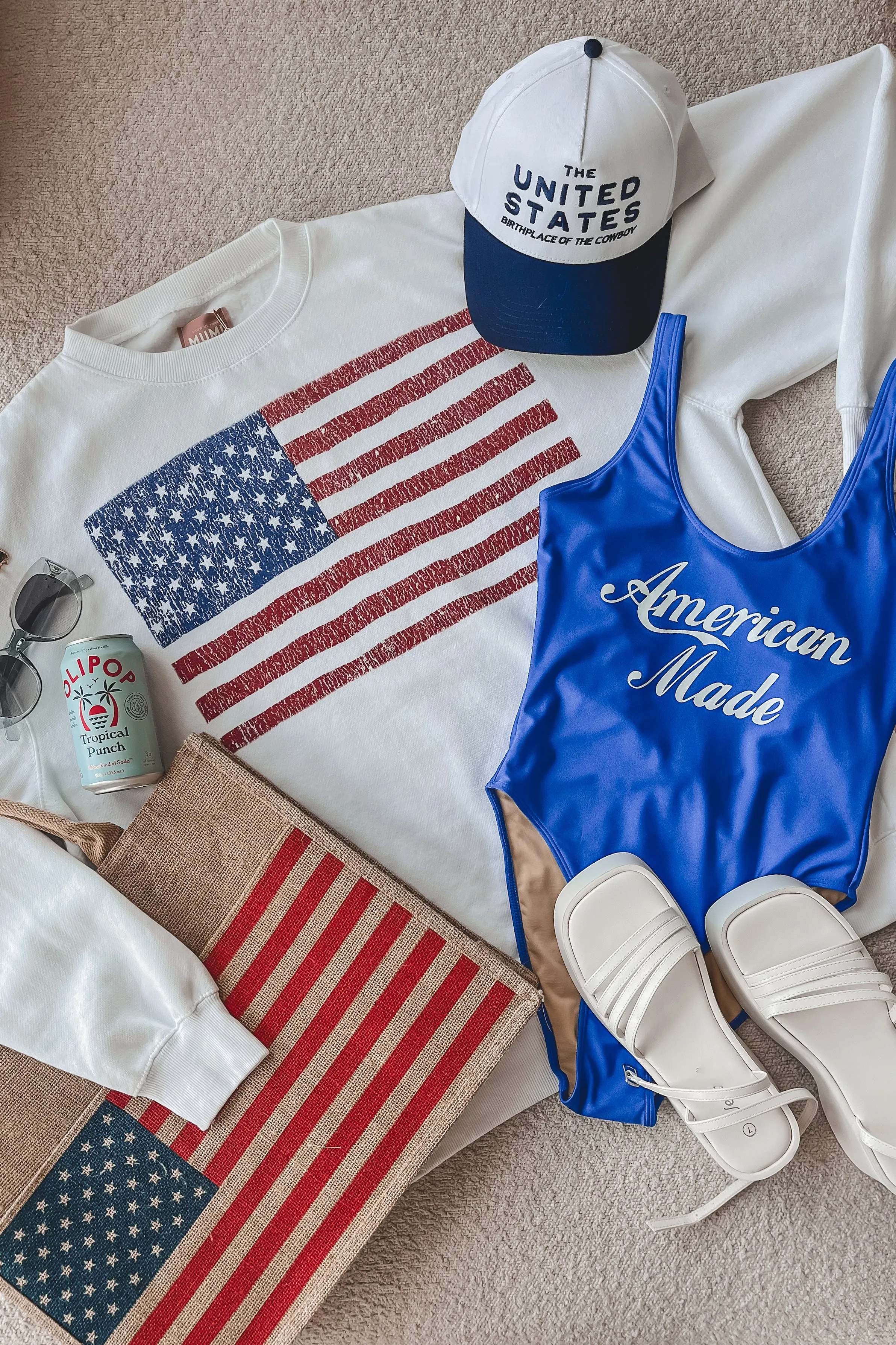 American Made Open Back One Piece