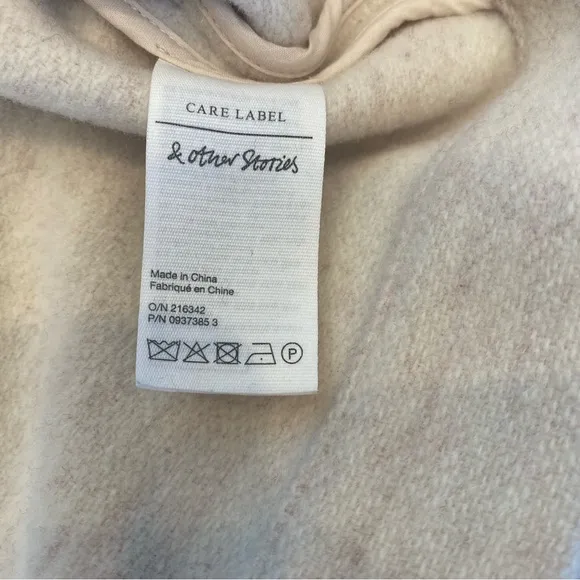 &amp; Other Stories Blush Wool Blend Utility Style Jacket Size S
