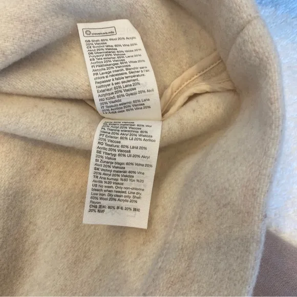 &amp; Other Stories Blush Wool Blend Utility Style Jacket Size S