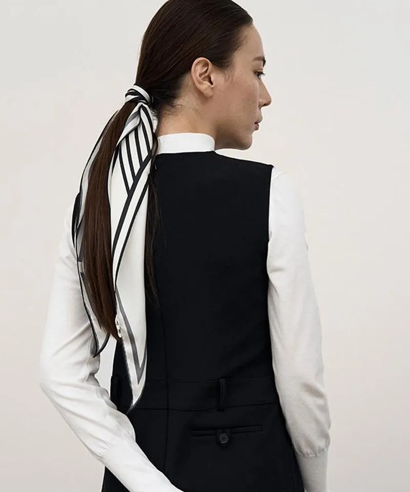 Anell Golf Paris Silk Scarf - Cream