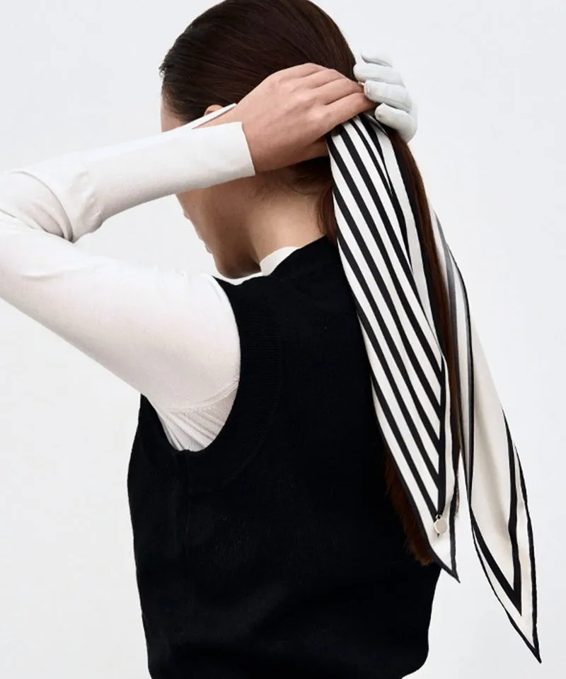 Anell Golf Paris Silk Scarf - Cream