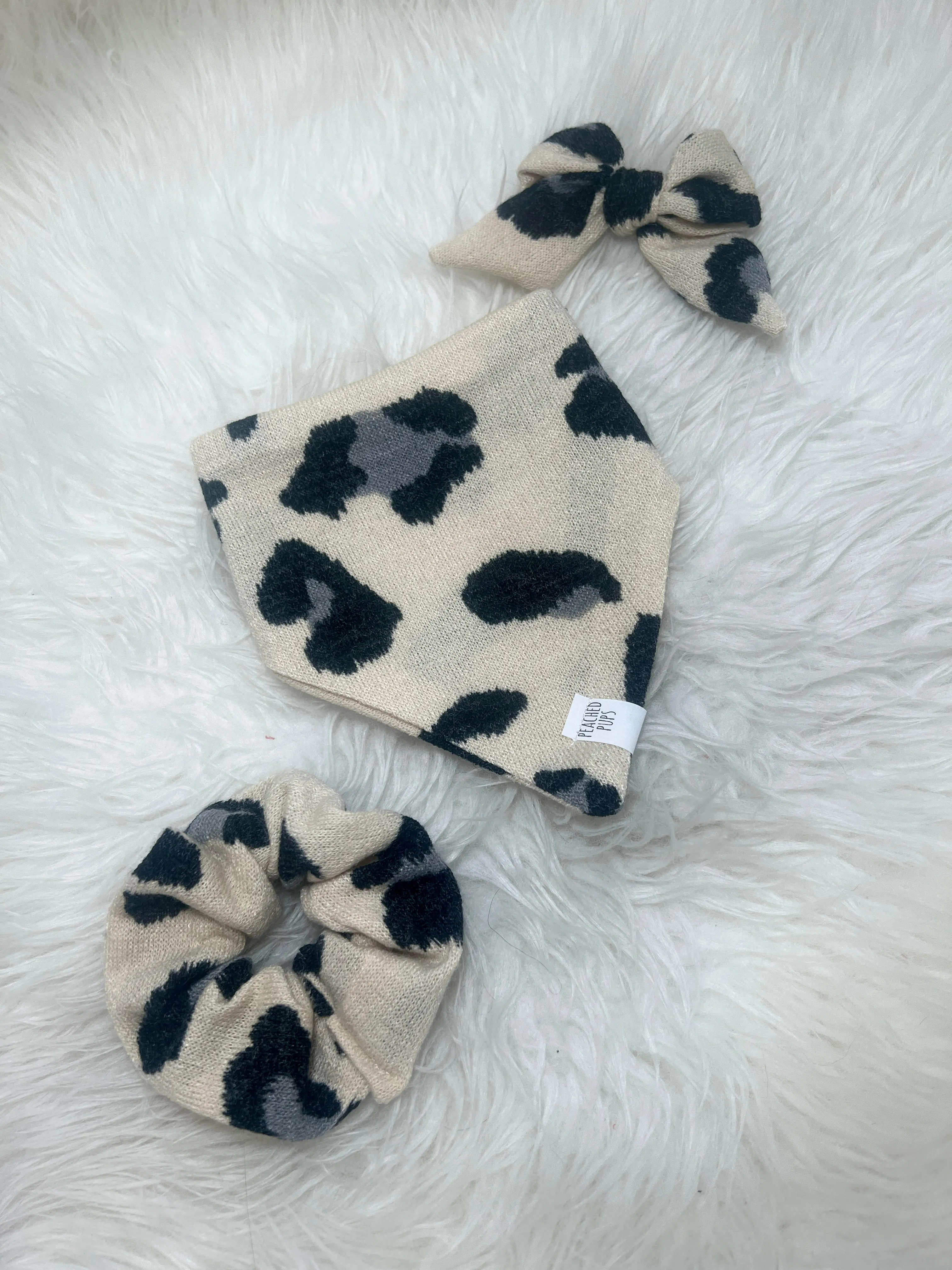 animal print scrunchie
