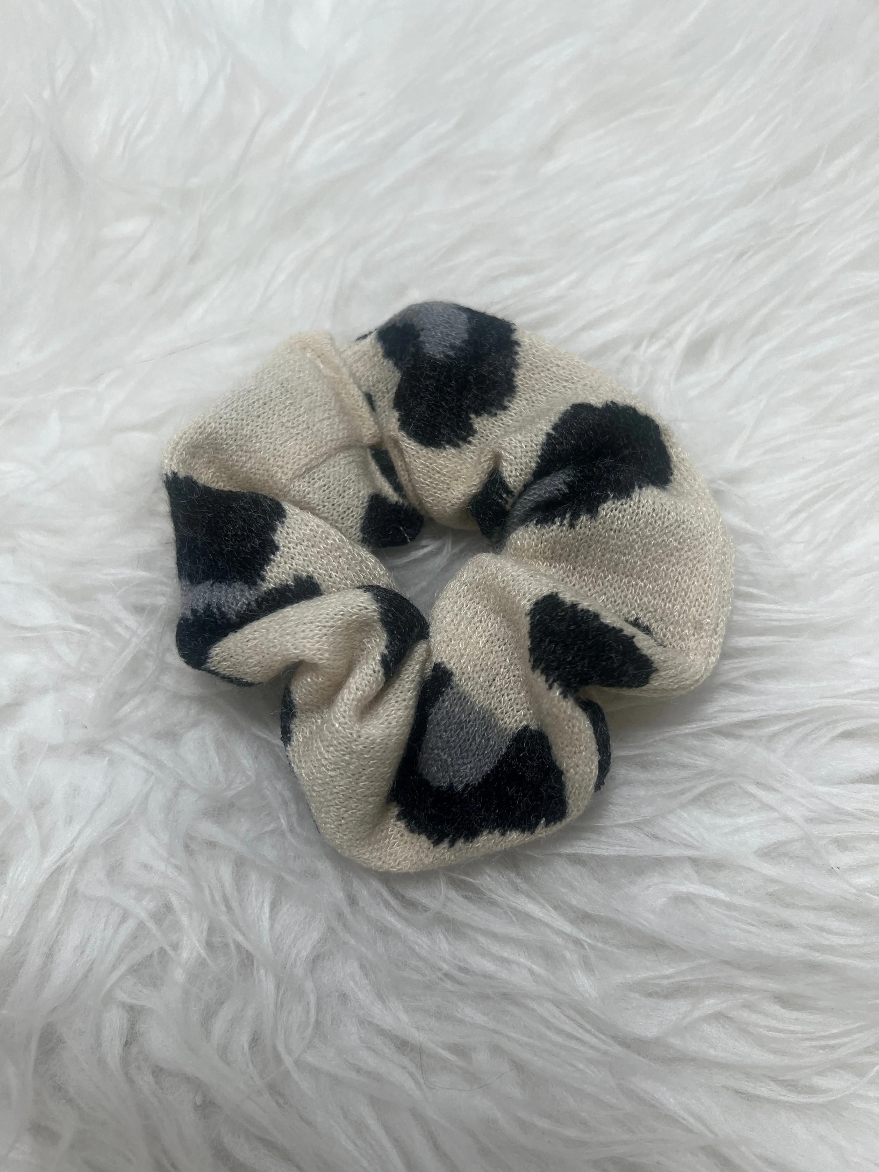 animal print scrunchie