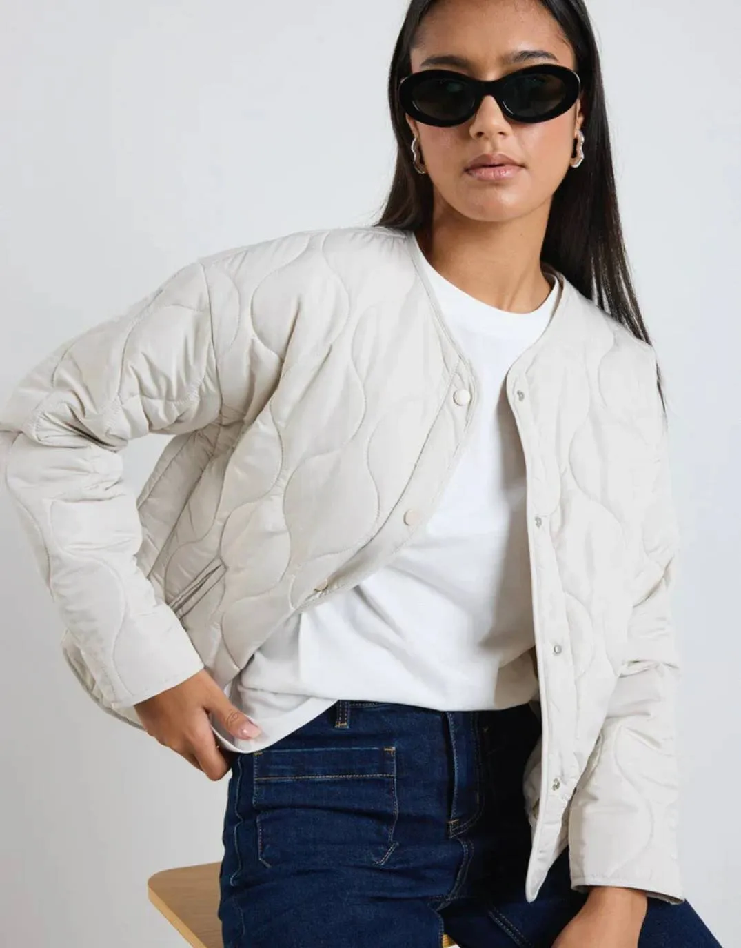 Apex Puffer Jacket - Putty