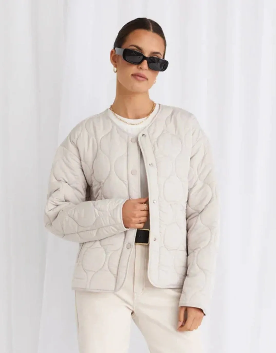 Apex Puffer Jacket - Putty
