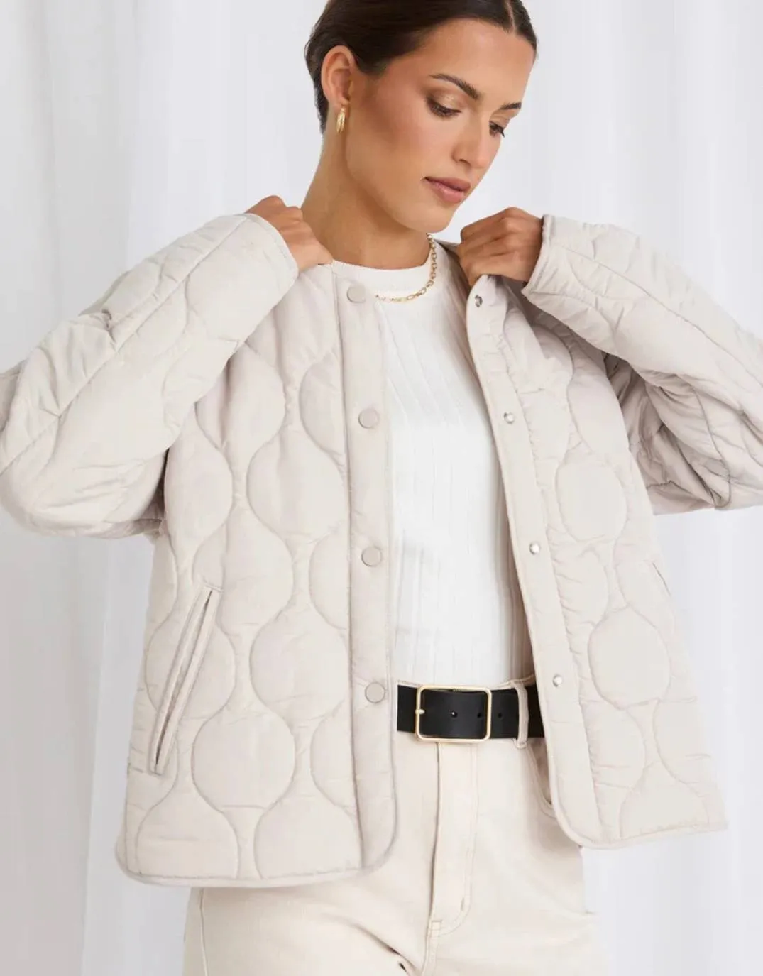 Apex Puffer Jacket - Putty