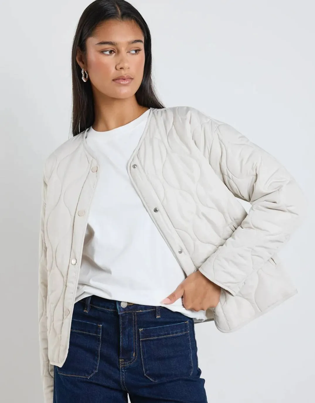 Apex Puffer Jacket - Putty