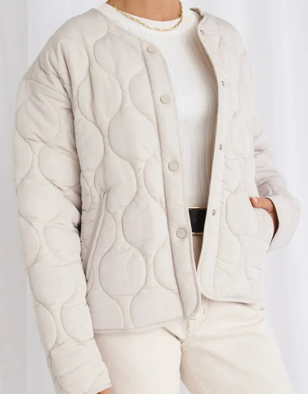Apex Puffer Jacket - Putty