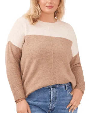 Aria Colorblock Cozy Sweater | TAUPE