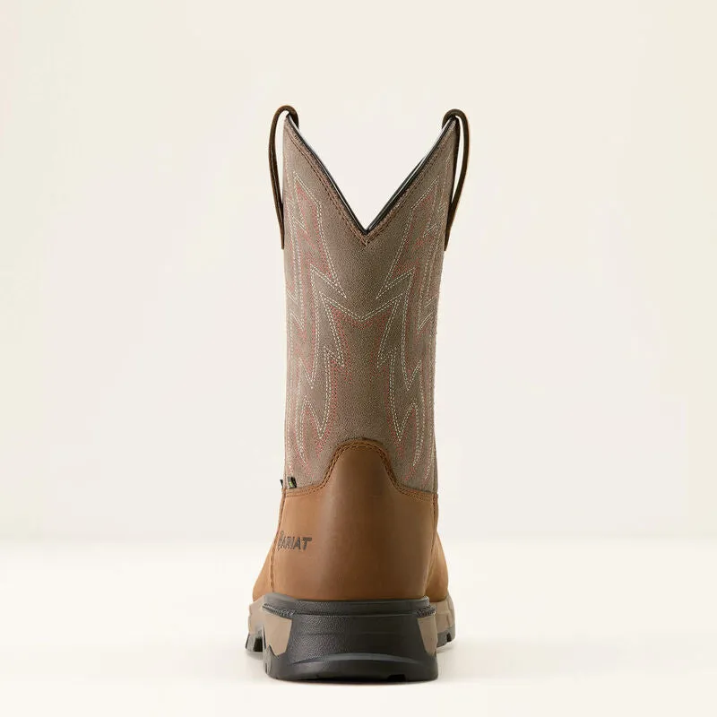 Ariat Men's Rebar Flex Comp Toe Slip Resist Western Work Boot -Brownstone- 10053616