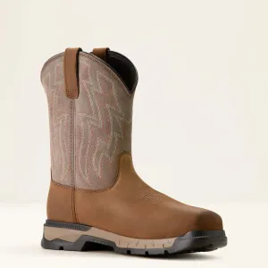 Ariat Men's Rebar Flex Comp Toe Slip Resist Western Work Boot -Brownstone- 10053616
