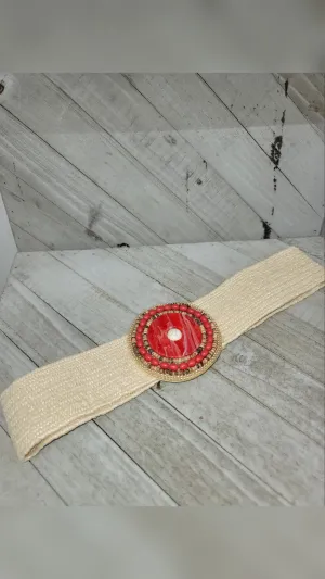 Azteca Straw Belt
