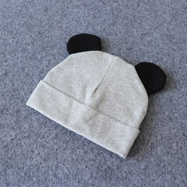 Baby Hat With Ears Cotton Warm Newborn Accessories Baby Girl Boy Autumn Winter Hat For Kids Infant Toddler Beanie Cap Girls Hat