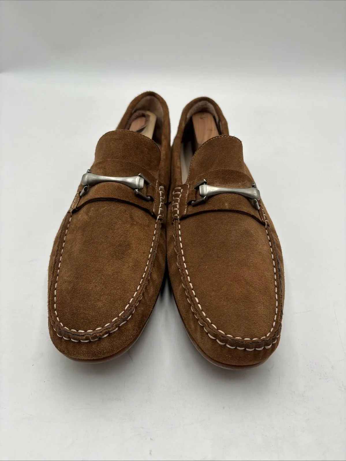 Bacco Bucci Men’s Loafers Suede Brown Size 12M - Very Good