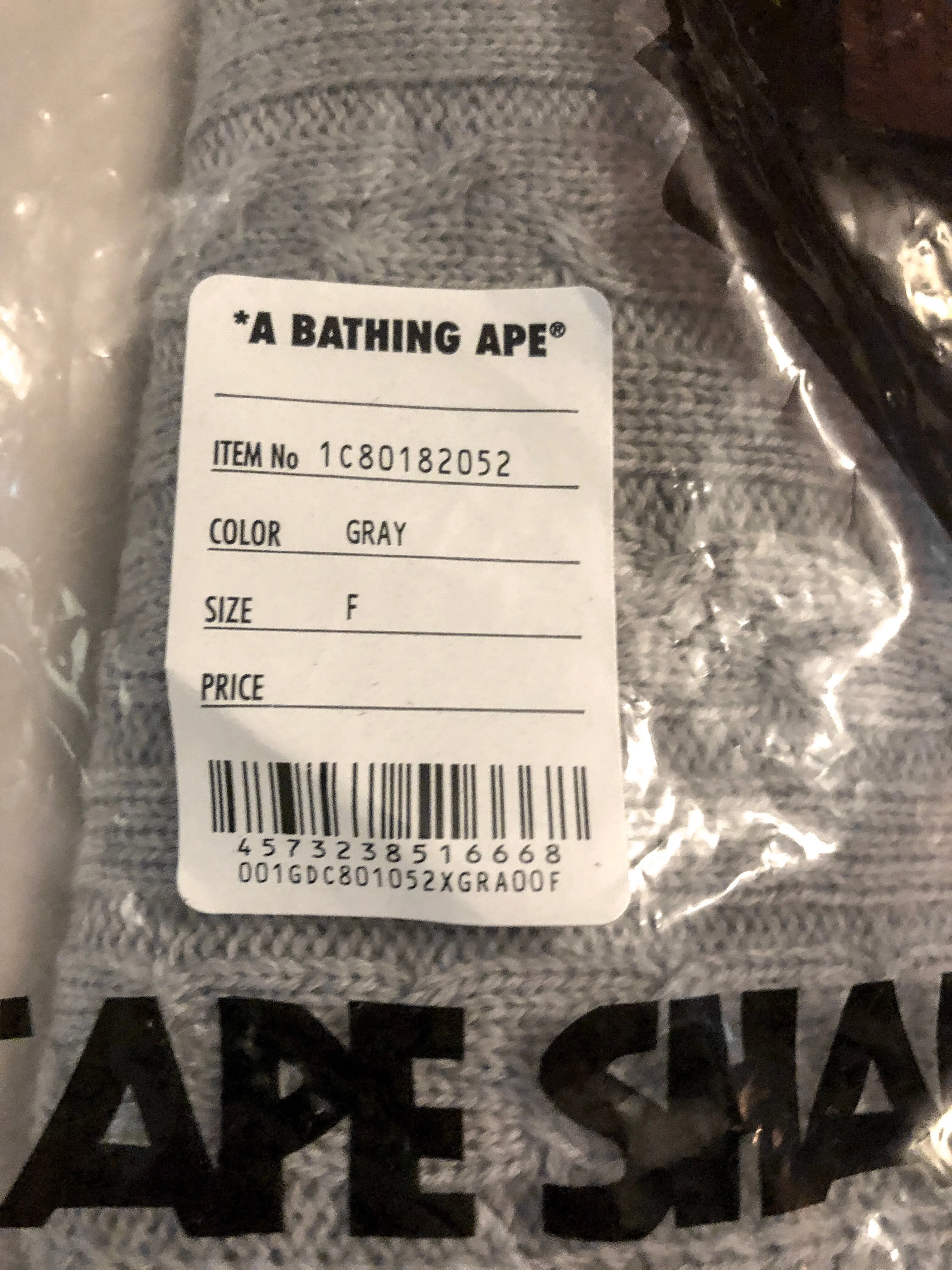 BAPE - Cable Knit Scarf