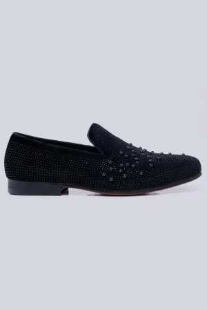 Batam Rhinestone Pearl Loafers Shoes