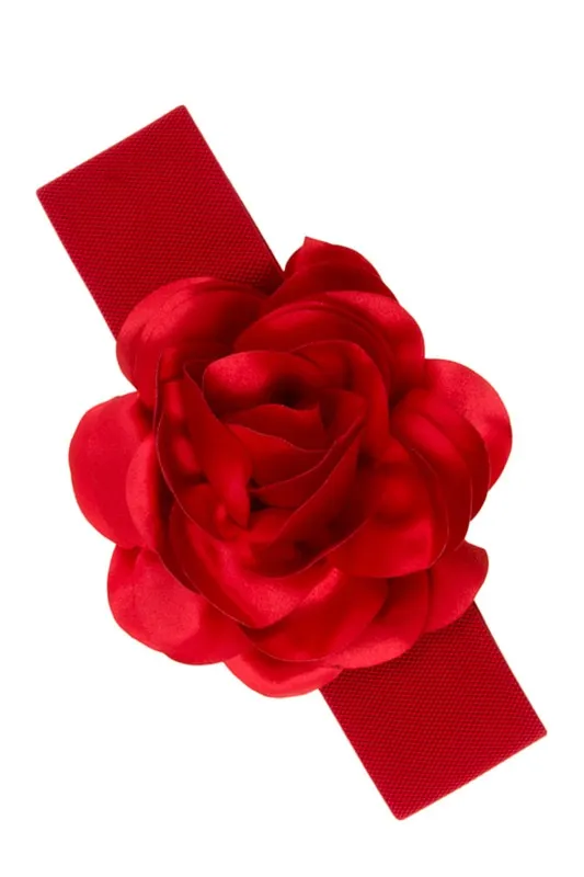 Be A Rose- Elastic Rose Fashion Belt