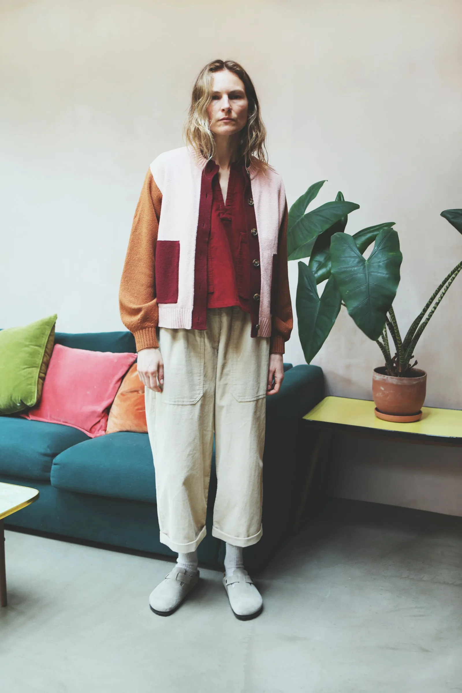 Beckett Trouser Crop Ecru