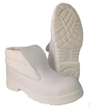 Beeswift Beaver Click Slip-On Antistatic White Safety Chukka Boot