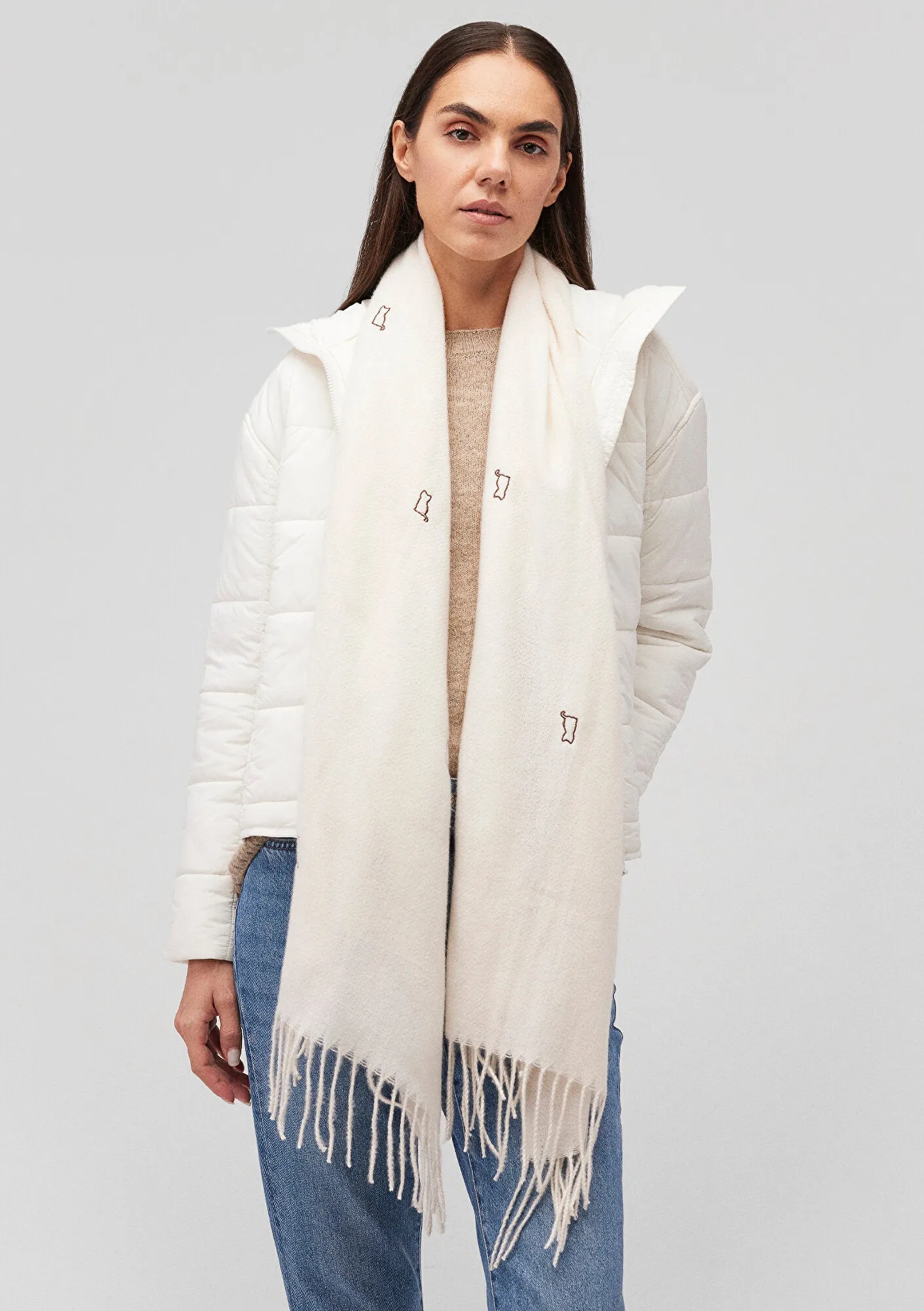 Beige Scarf