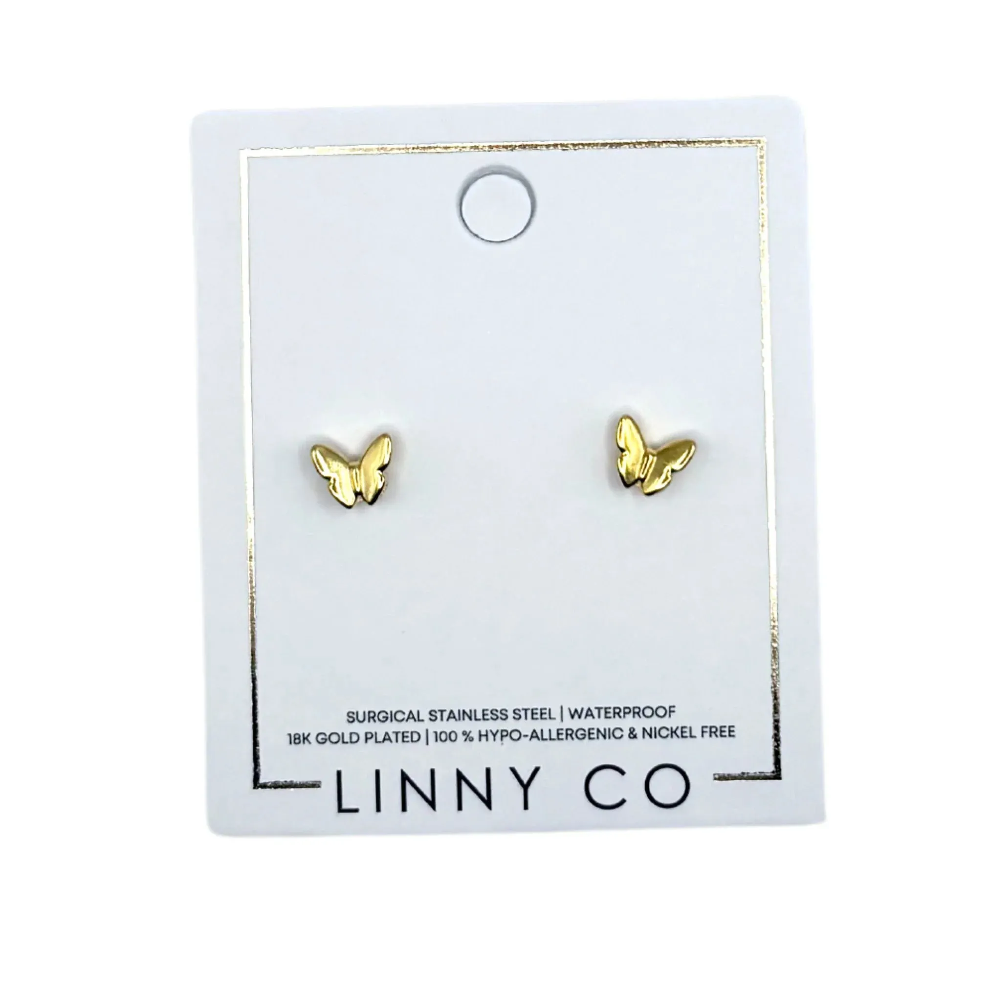 Bella Butterfly Nap Back Earrings