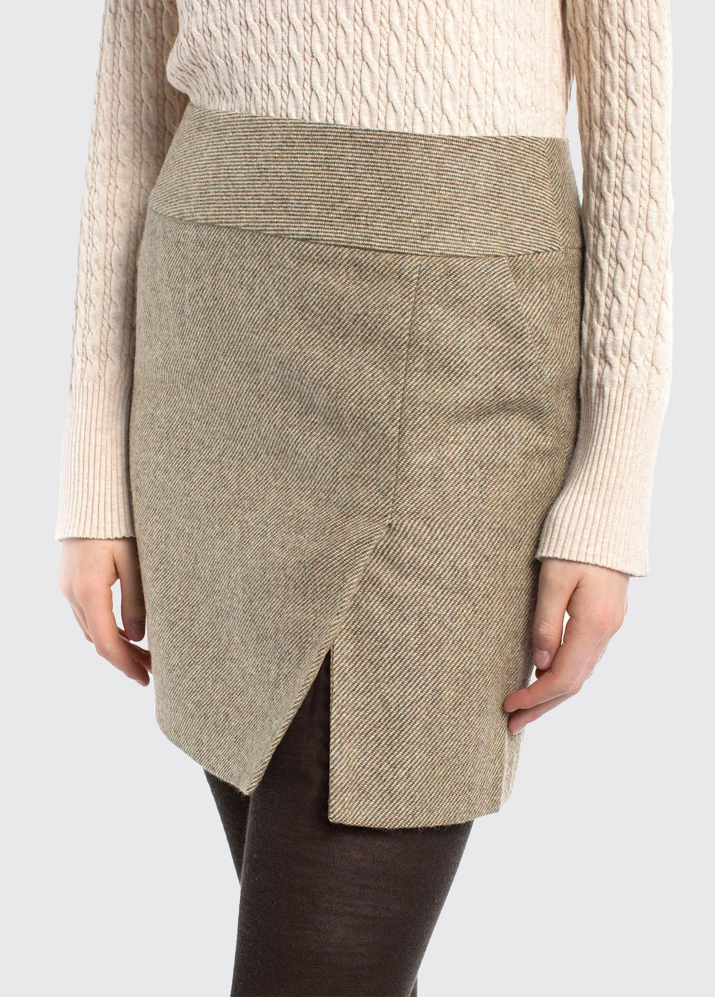 Bellflower Tweed Skirt - Sable