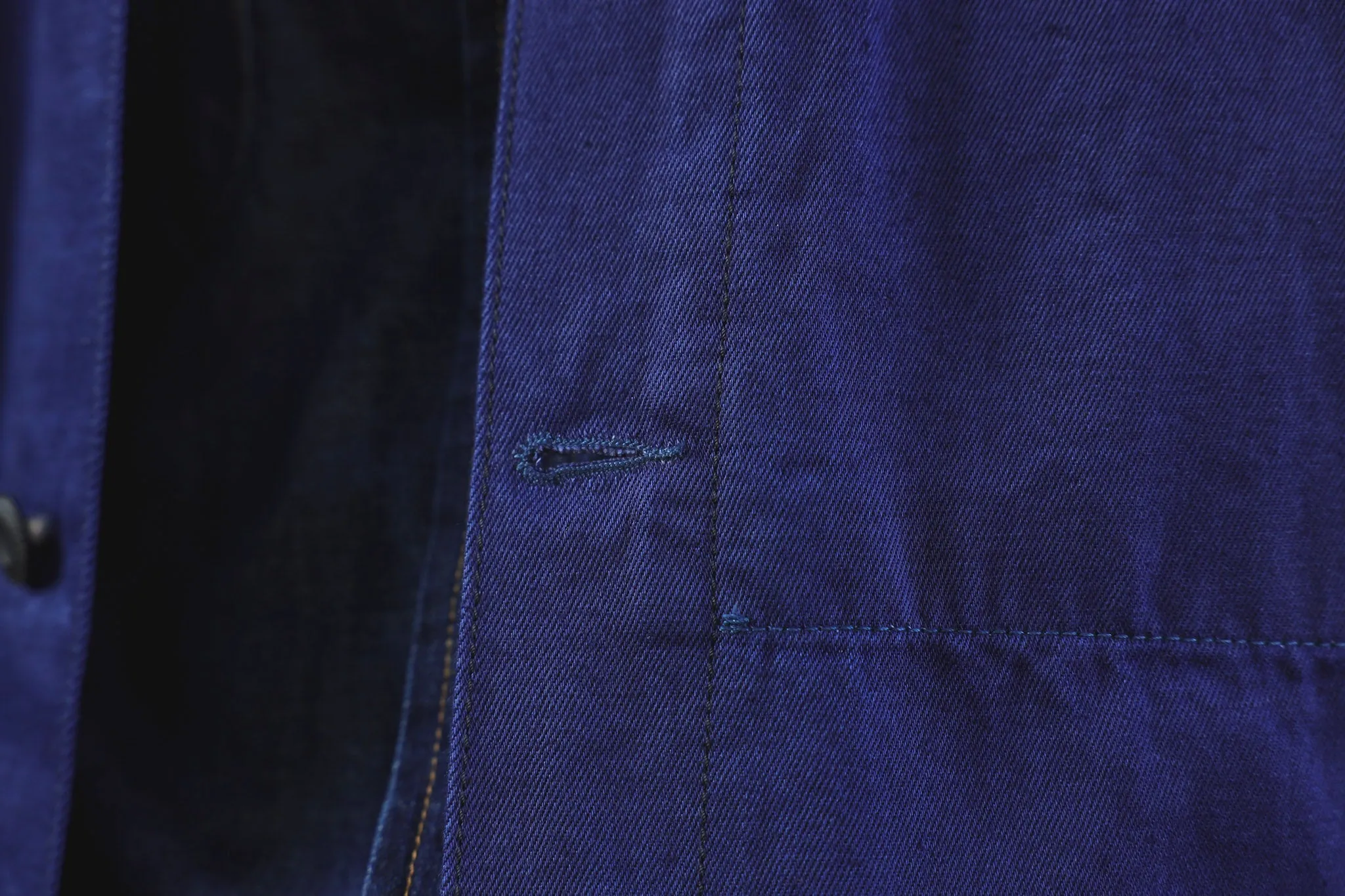 【Benzak Denim Developers】BWJ-01 WORKER JACKET 10.5 oz. blue x black worker selvedge / 義大利斜紋布 雙染法式工裝夾克