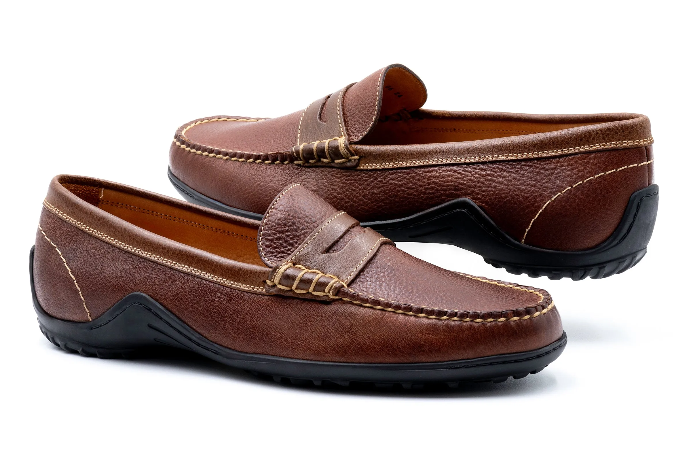 Bill Royal Bullhide Penny Loafers - Chestnut