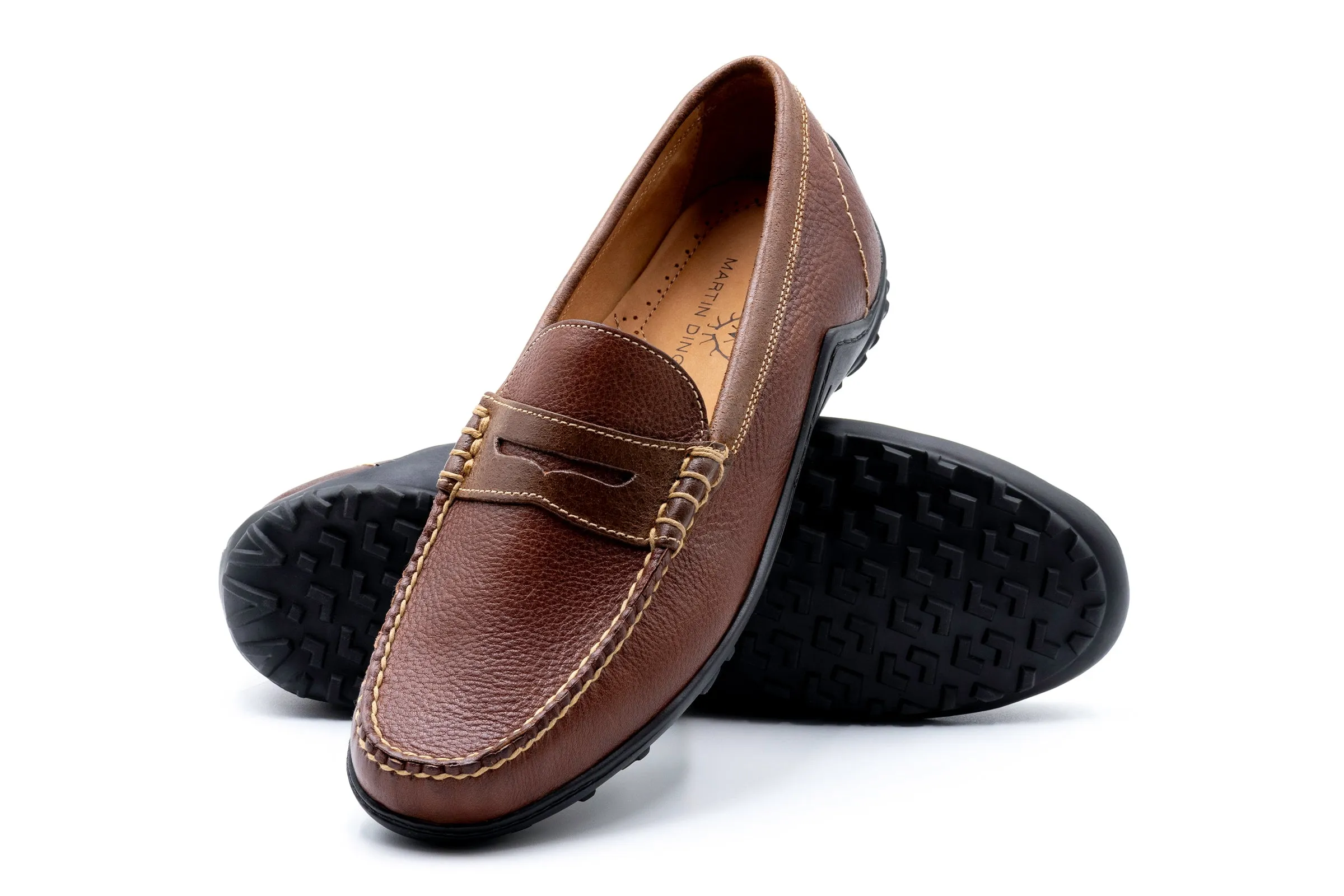 Bill Royal Bullhide Penny Loafers - Chestnut