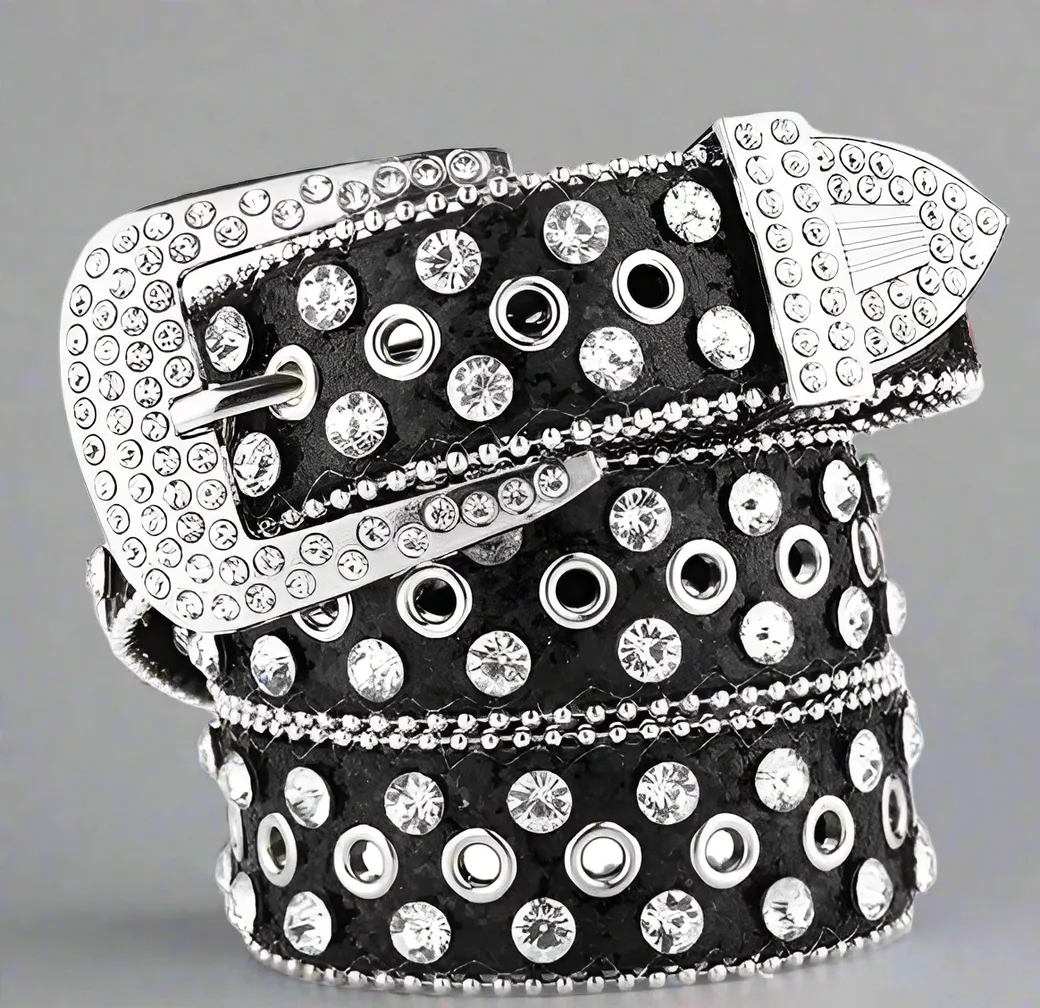 BLACK BLING BELT