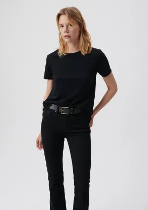 Black Faux Leather Belt