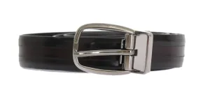 Black Sangria Leather Belt