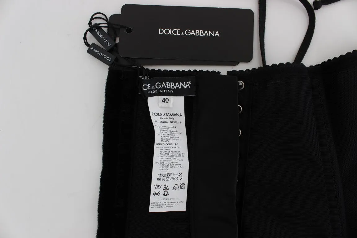 Black Stretch Waist Strap Corset Belt