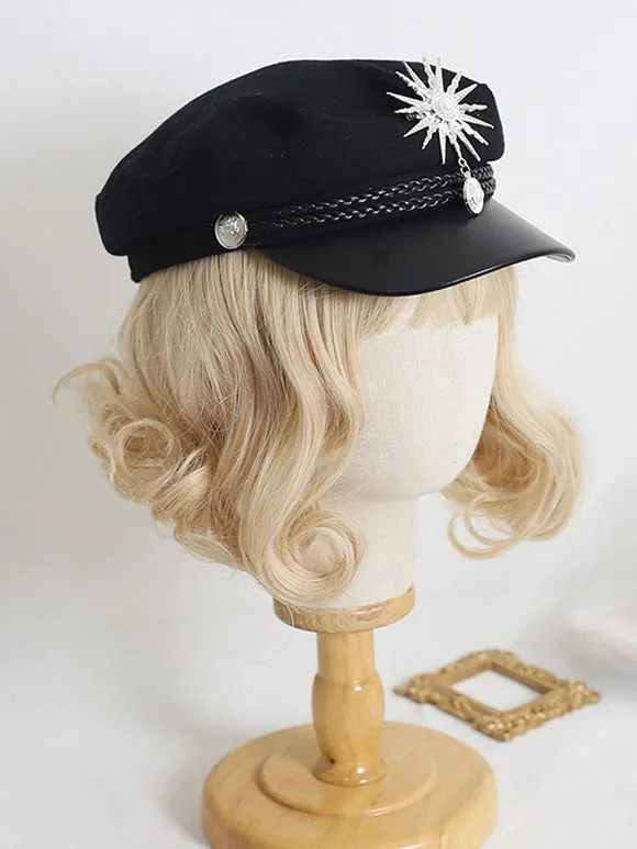 Blond Lolita Hat Metallic Polyester Women Lolita Accessories