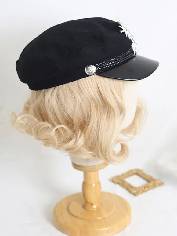 Blond Lolita Hat Metallic Polyester Women Lolita Accessories