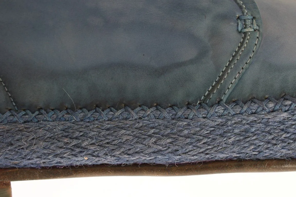 Blue Crust Leather Chukka Ankle Boots