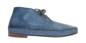 Blue Crust Leather Chukka Ankle Boots