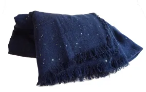 Blue Scarf with Sparkles