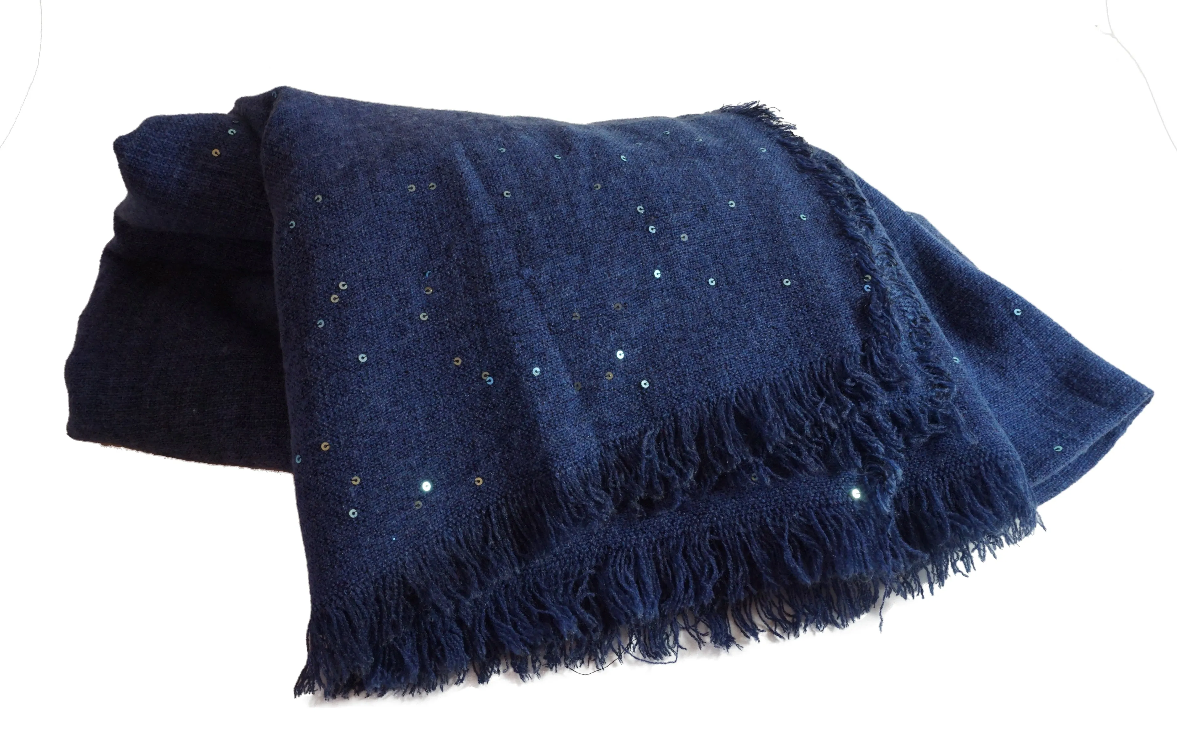 Blue Scarf with Sparkles